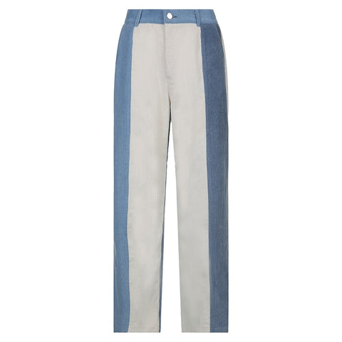 High Waist Streetwear Fashion Chic Trousers