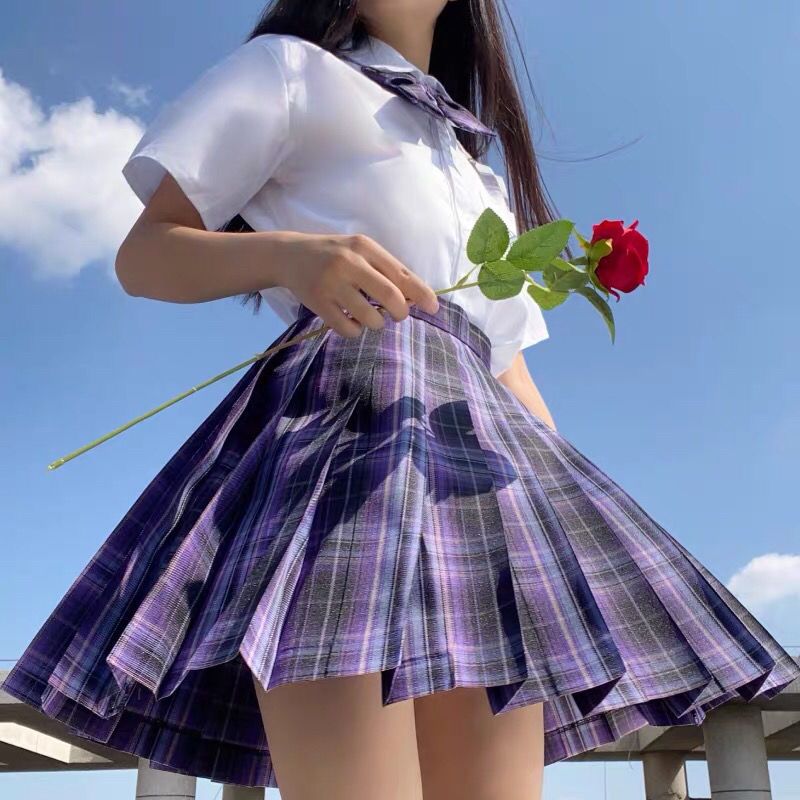 High Waist Korean Style Pleated Skirts