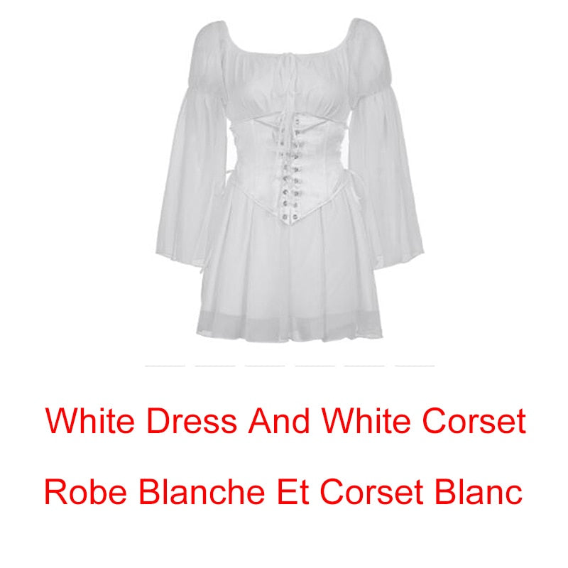 Women Chiffon Slash Neck Mini Dress