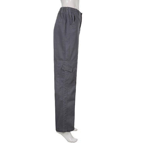 Straight Vintage Casual Aesthetic Denim Pants