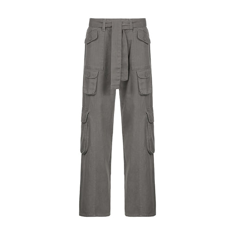 Green Cargo Jeans Big Pockets Vintage Trousers