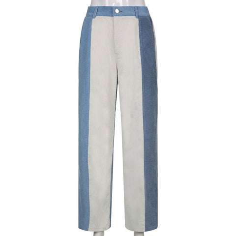 High Waist Streetwear Fashion Chic Trousers