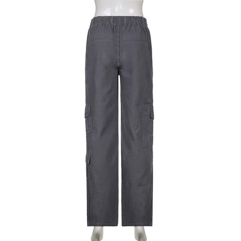 Straight Vintage Casual Aesthetic Denim Pants