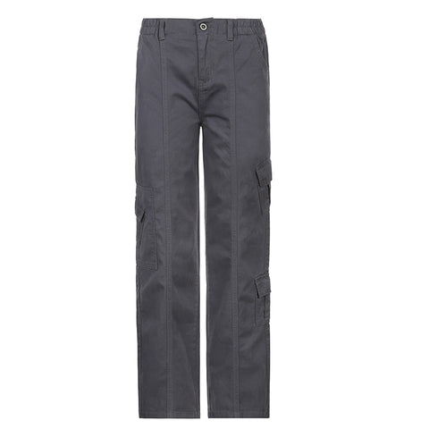 Straight Vintage Casual Aesthetic Denim Pants