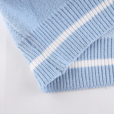 Long Sleeve Cartoon Knitted Oversized Sweater
