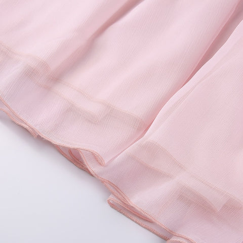 Women Chiffon Slash Neck Mini Dress