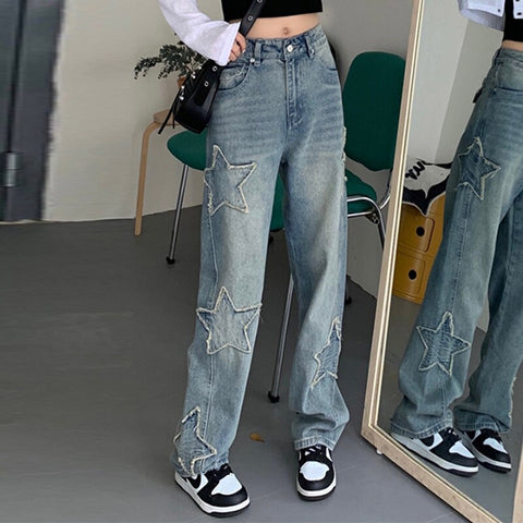 Women Streetwear Aesthetic Fashion Chic Trousers