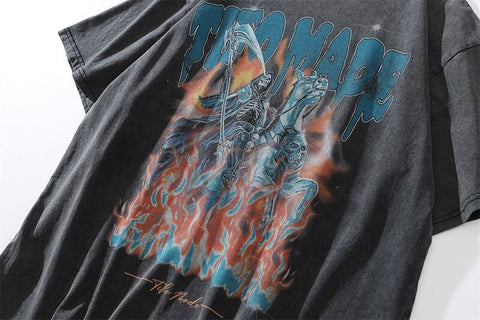 TIFO MADE Washed Flame Loose Tee