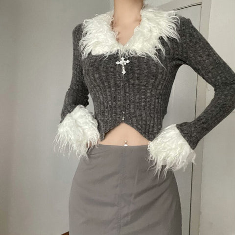 High Street Casual Elegant Sweater Vintage Top