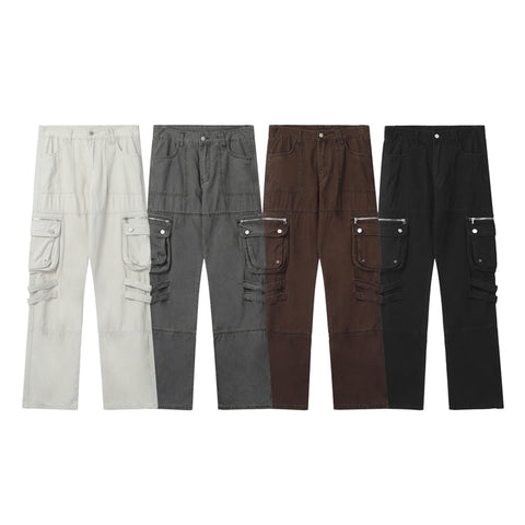 Multi-pocket Straight RETRODIA Cargo Pants