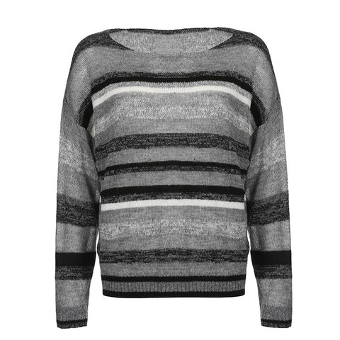 Grunge Retro Loose O Neck Full Sleeve Jumpers