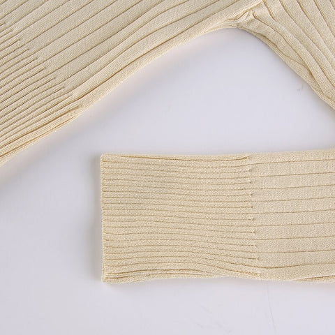 Cute Sweaters Turn Down Collar Full Sleeve Jumpers