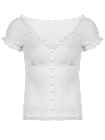 Women Vintage Basic Casual T Shirt