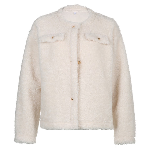 Furry Coat Cute Sweet Streetwear Jacket