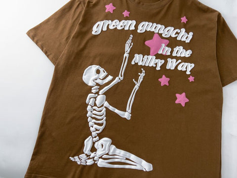 Green Gungchi Skull Loose Tee