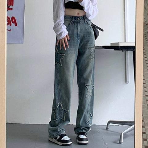 Women Streetwear Aesthetic Fashion Chic Trousers