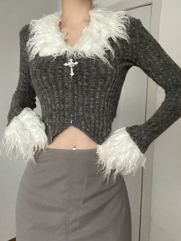 High Street Casual Elegant Sweater Vintage Top