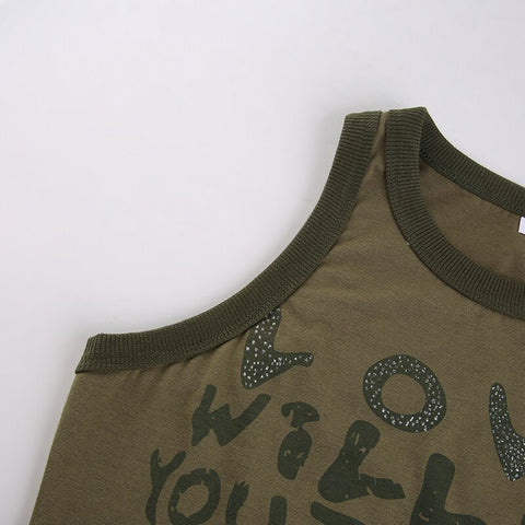 Mini Vest Women Vintage Harajuku Tank Tops