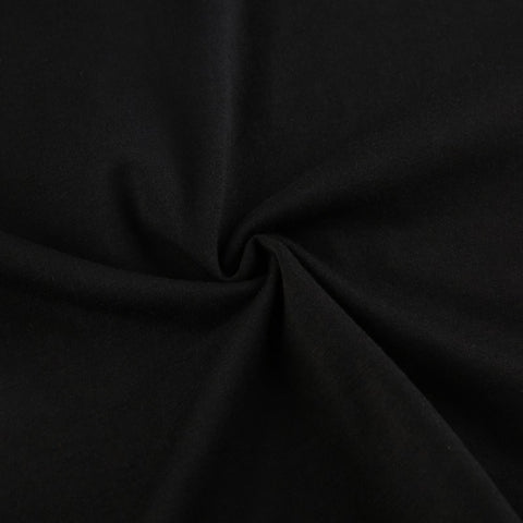 Printed Crop Short Sleeve Grunge Goth Black T Shirt