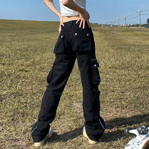 Multi-pocket Straight RETRODIA Cargo Pants