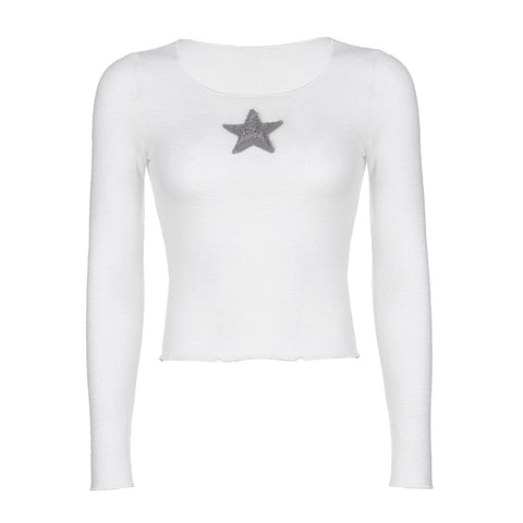 Women Sweet Star Long Sleeve T-shirt