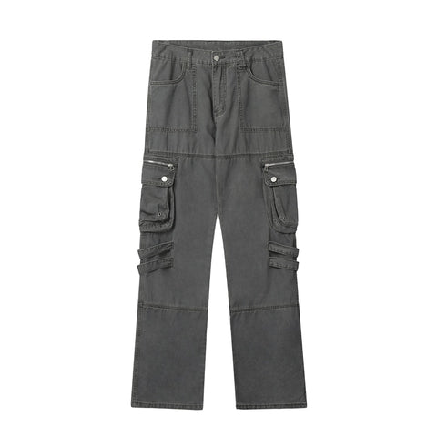 Multi-pocket Straight RETRODIA Cargo Pants