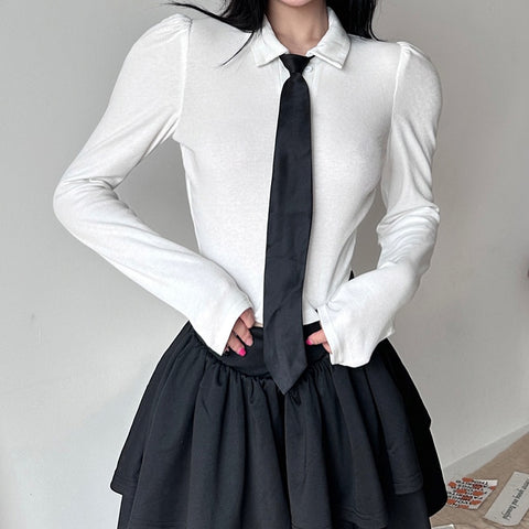 Korean Fashion Sleeveless Strap Skirts
