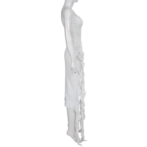 Party Evening High Slit Coquette Dress