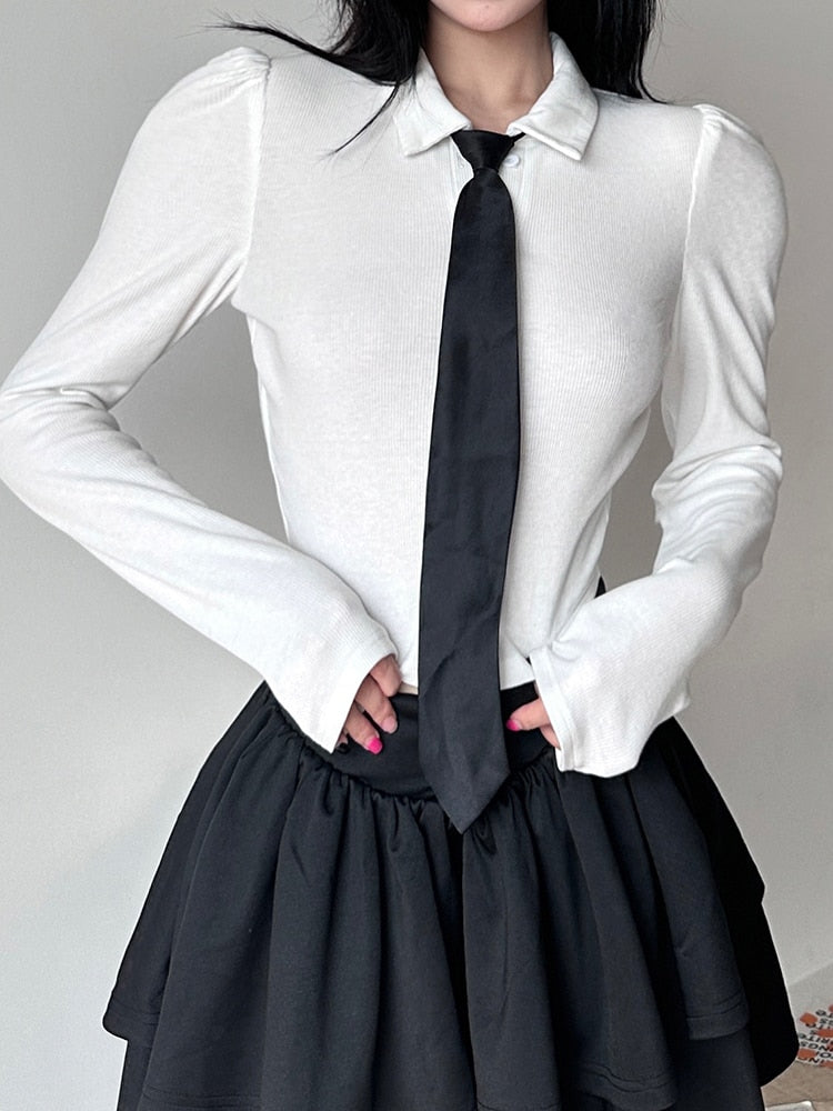 Korean Fashion Sleeveless Strap Skirts
