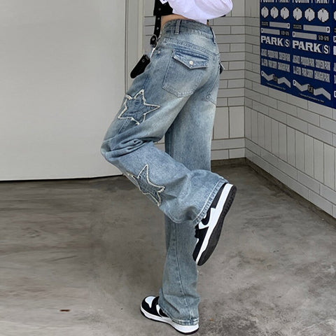 Women Streetwear Aesthetic Fashion Chic Trousers