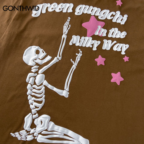Green Gungchi Skull Loose Tee