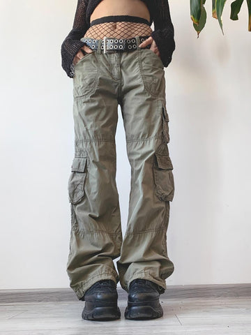 Low Waisted Vintage Grunge Cargo Jeans