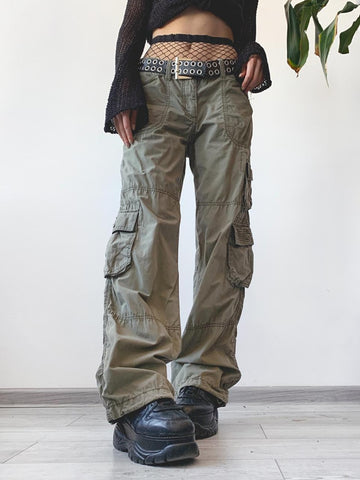 Low Waisted Vintage Grunge Cargo Jeans