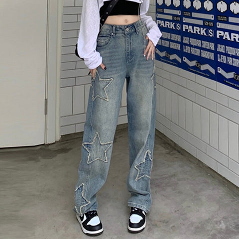 Women Streetwear Aesthetic Fashion Chic Trousers