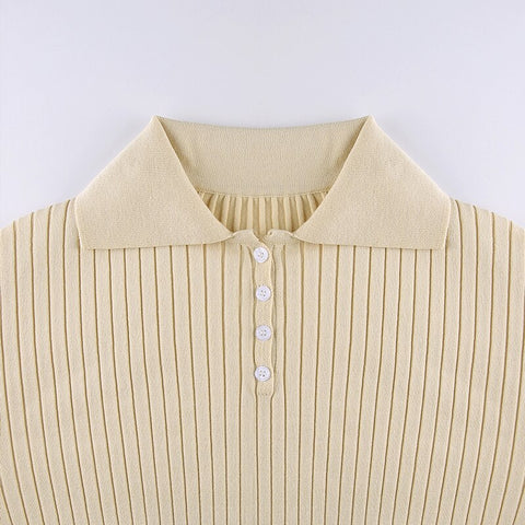 Cute Sweaters Turn Down Collar Full Sleeve Jumpers