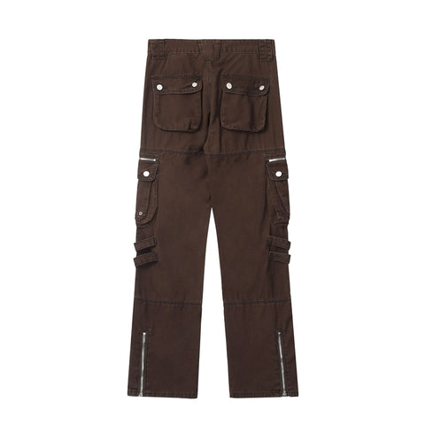 Multi-pocket Straight RETRODIA Cargo Pants