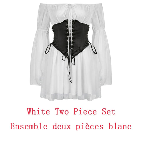 Women Chiffon Slash Neck Mini Dress