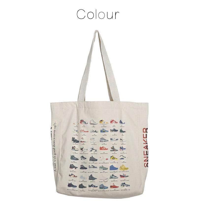 Japanese Magazine Gift Nike White Canvas Tote Shoulder Bag