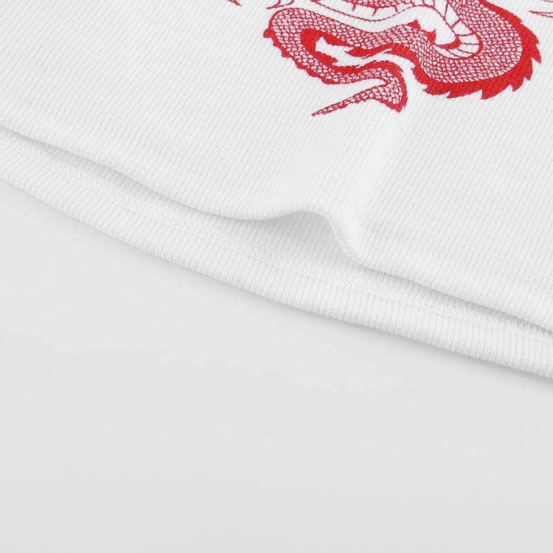 Chineese Dragon Crop Top
