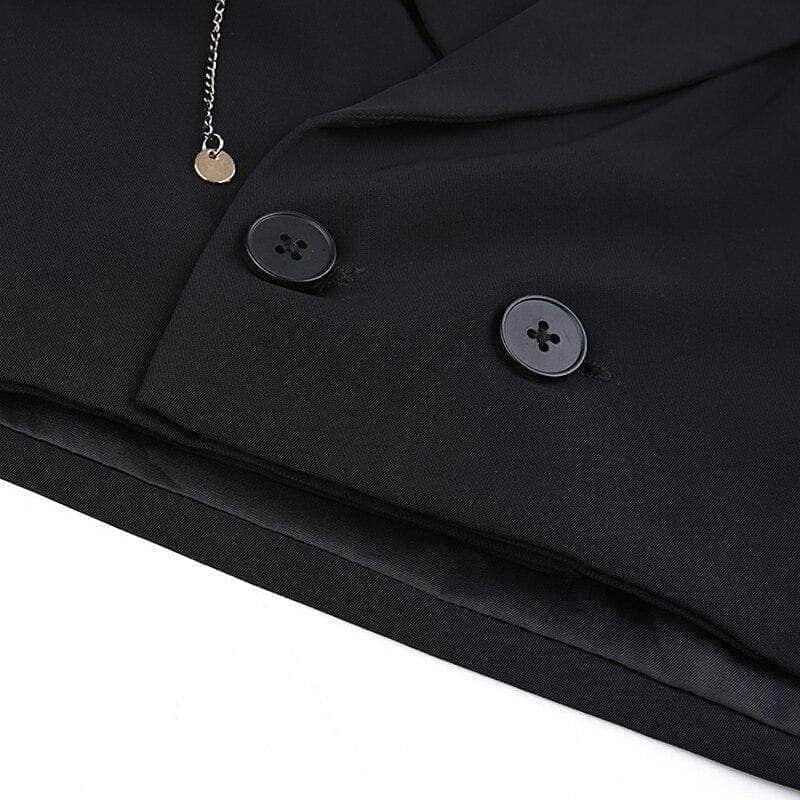 2 Buttons Cropped Coat