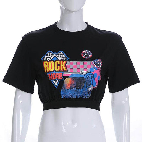 Rock More Over Sized Crop Top