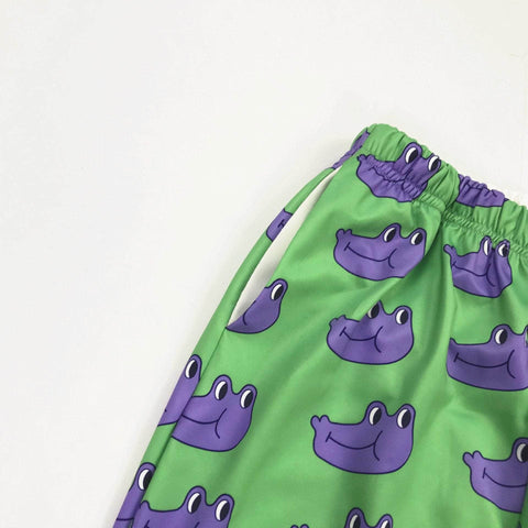 Purple Frog Wide Pants