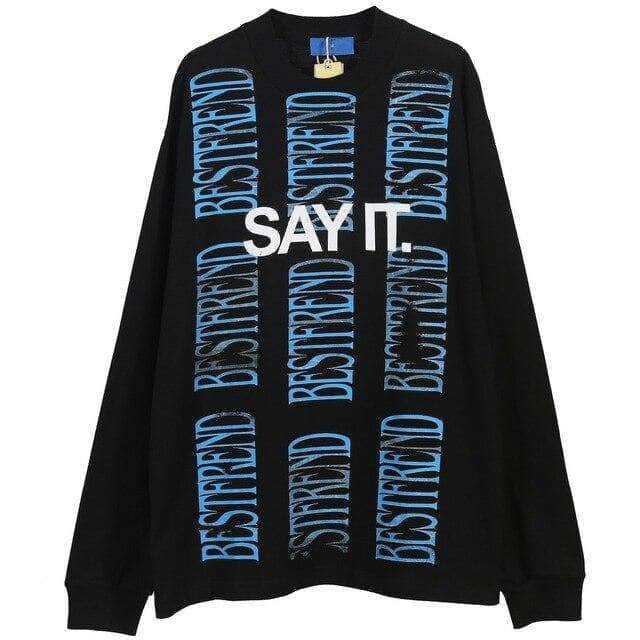 Double-Sided Long Sleeve T-Shirt