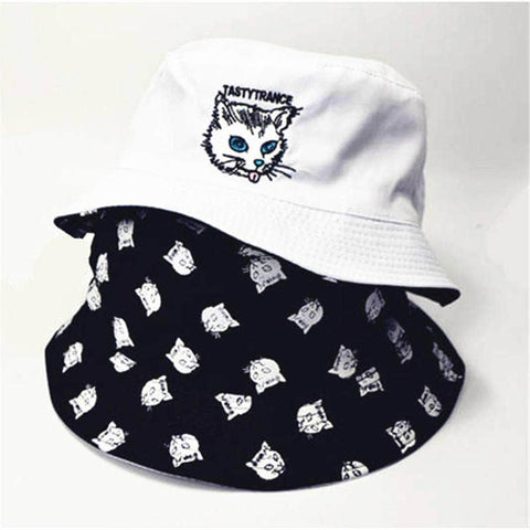 Two Sided Cat Bucket Hat
