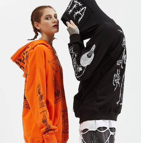 Double-Sided Grafiphcal Hoodie