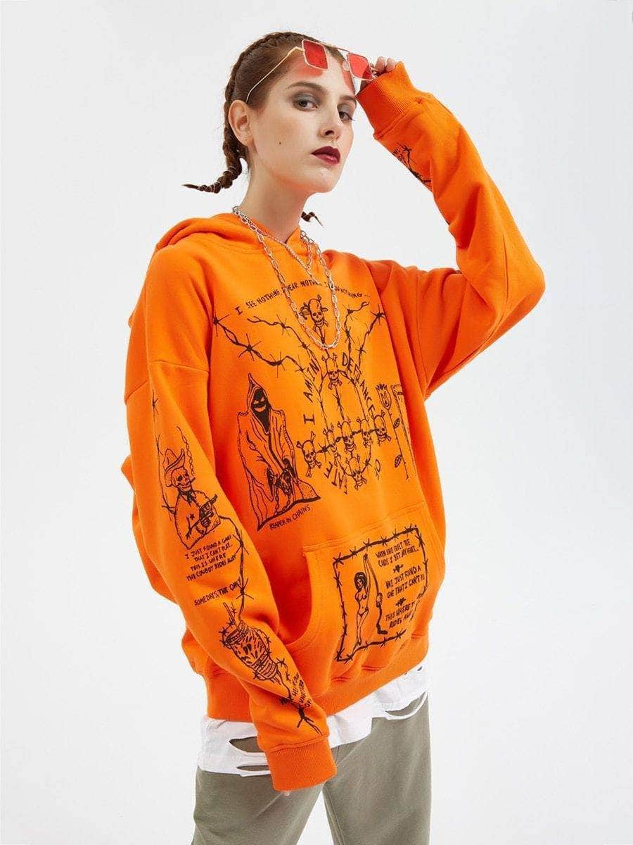 Double-Sided Grafiphcal Hoodie