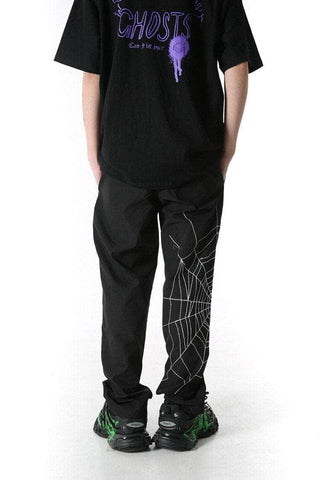 Spider embroidery Baggy Pants