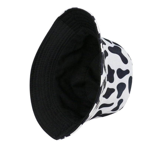 Reversible Cow Pattern Bucket Hat