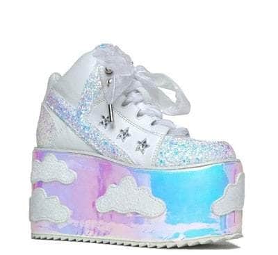 Clouds Glitter Platform Shoes XXZ