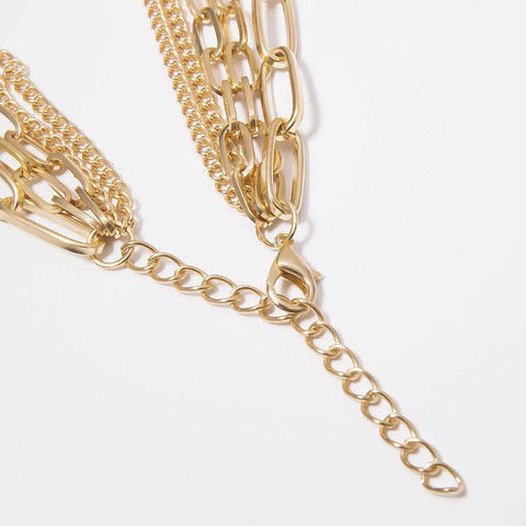 Multi Chain Choker Necklace